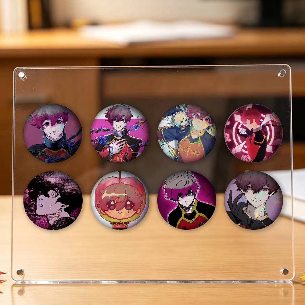 Gaming Console Buttons - Новые круглые броши с персонажами аниме: