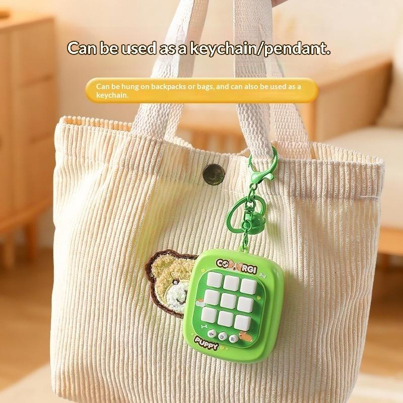 Gaming Console Keychain - 1 электронный брелок-игра в крестики-нолки, миниатюрная