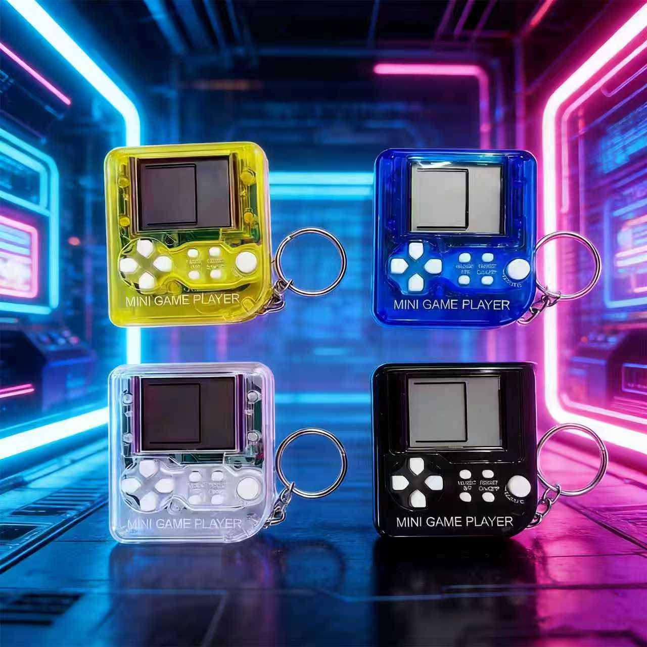 Gaming Console Keychain - Ретро мини-портативная игровая консоль-брелок, классическая электронная