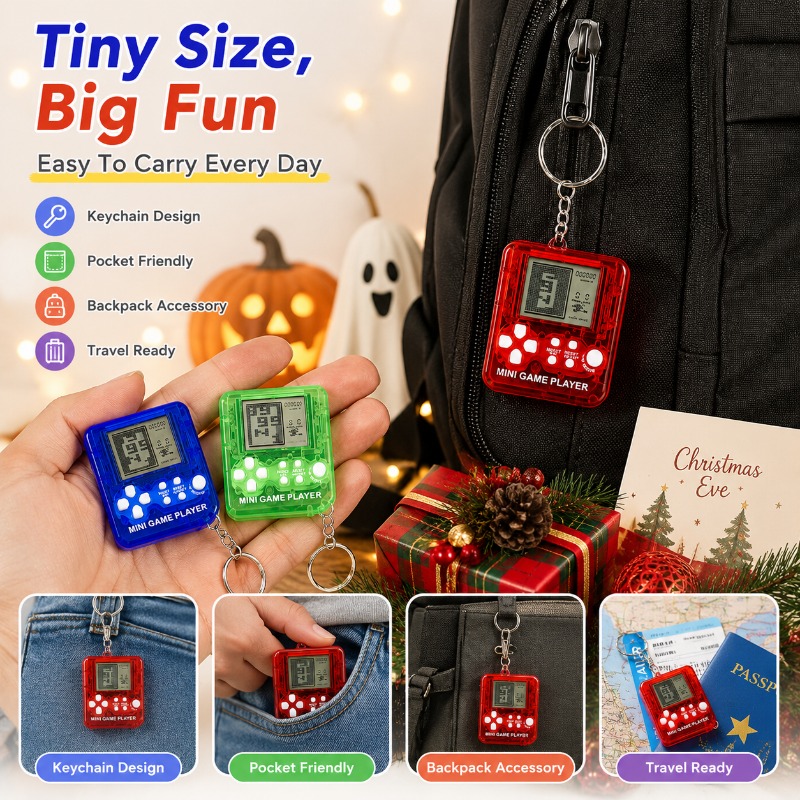 Мини-консоль для игры в тетрис – обзор и цена Gaming Console Keychain