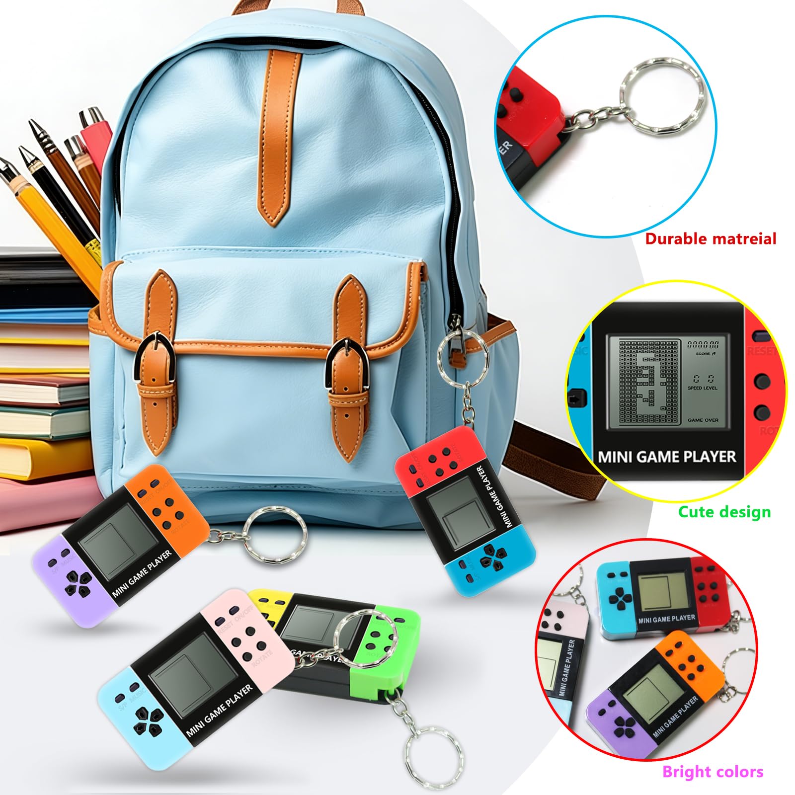 10-120 шт. Детские мини-портат – обзор и цена Gaming Console Keychain
